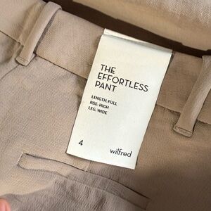 Aritzia Wilfred Effortless Pant in Taupe